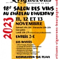 18ème édition Dégustation et Vente - Salon des Vins au Chateau d'Hurigny (71) les 11, 12 et 13 Novem
